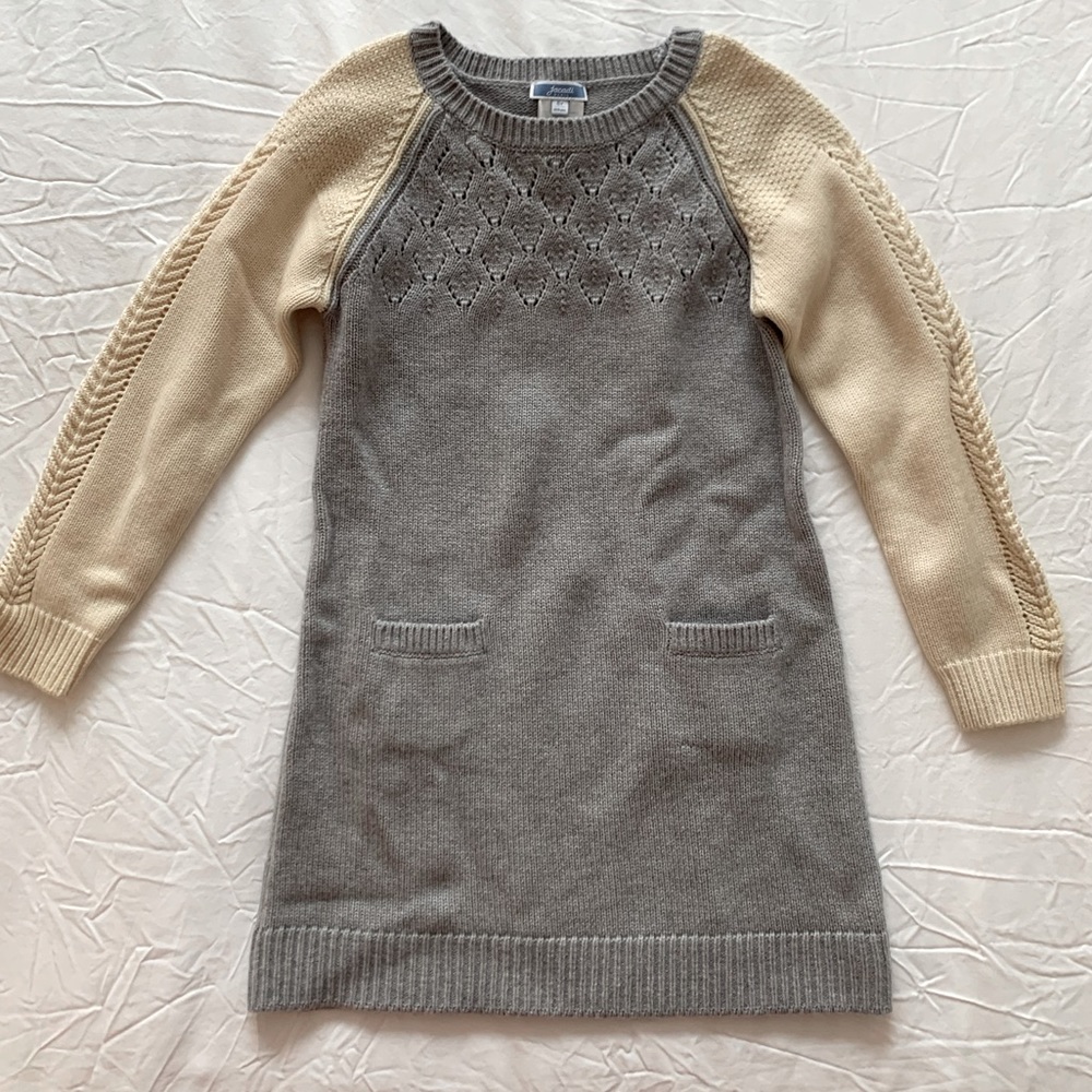 Jacadi Size 8 Gray Sweater Dress